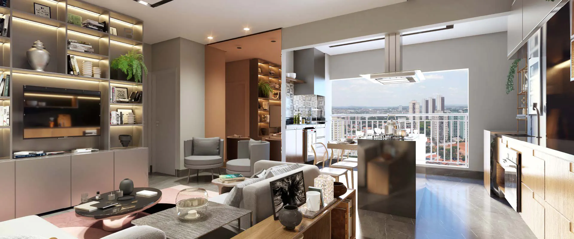 Siver Resort Bosque Maia || Apartamentos de 61, 58, 56 e 45 m², 1 ou 2 dorms com suíte e Studios de 30, 40 m², todos entregues com varanda gourmet com churrasqueira a carvão e 1 ou 2 vagas || Siver Resort Bosque Maia