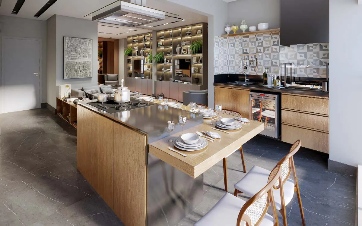 Siver Resort Bosque Maia || Apartamentos de 61, 58, 56 e 45 m², 1 ou 2 dorms com suíte e Studios de 30, 40 m², todos entregues com varanda gourmet com churrasqueira a carvão e 1 ou 2 vagas || Siver Resort Bosque Maia