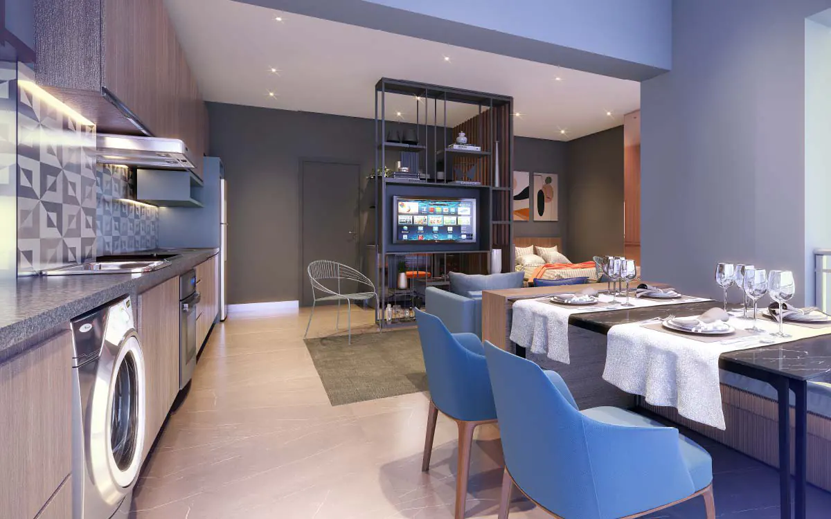 Siver Resort Bosque Maia || Apartamentos de 61, 58, 56 e 45 m², 1 ou 2 dorms com suíte e Studios de 30, 40 m², todos entregues com varanda gourmet com churrasqueira a carvão e 1 ou 2 vagas || Siver Resort Bosque Maia