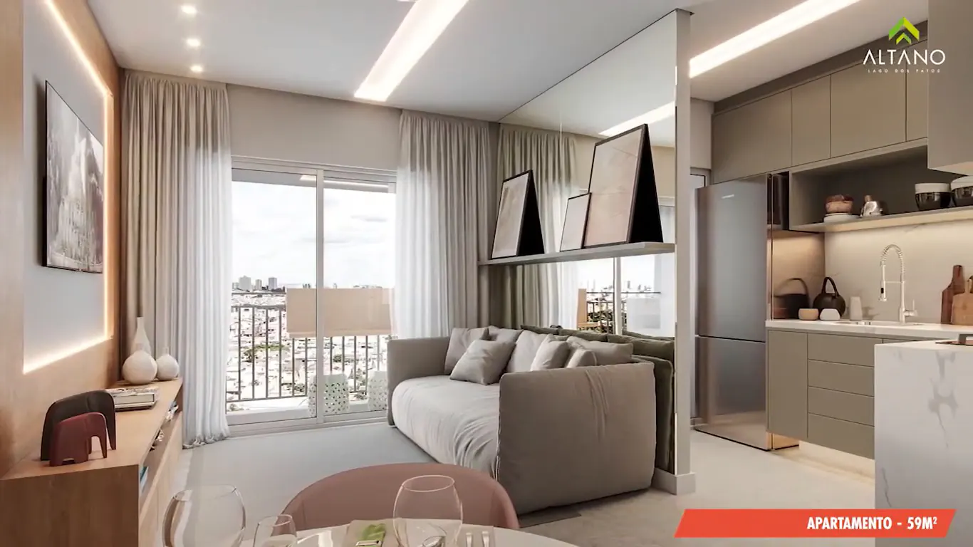 Altano Lago dos Patos || Apartamentos com plantas modernas de conceito aberto nas medidas de 59 m² || 1 ou 2 Dorms, Varanda Gourmet, 1 ou 2 Vagas de Garagem || Lazer Completo || Ao lado do Lago dos Patos da Vila Galvão || Altano Lago dos Patos